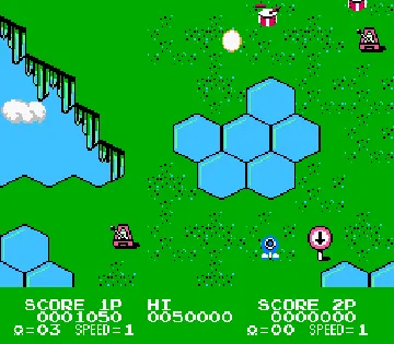 TwinBee 3 - Poko Poko Daimaou (Japan) (Sample) screen shot game playing